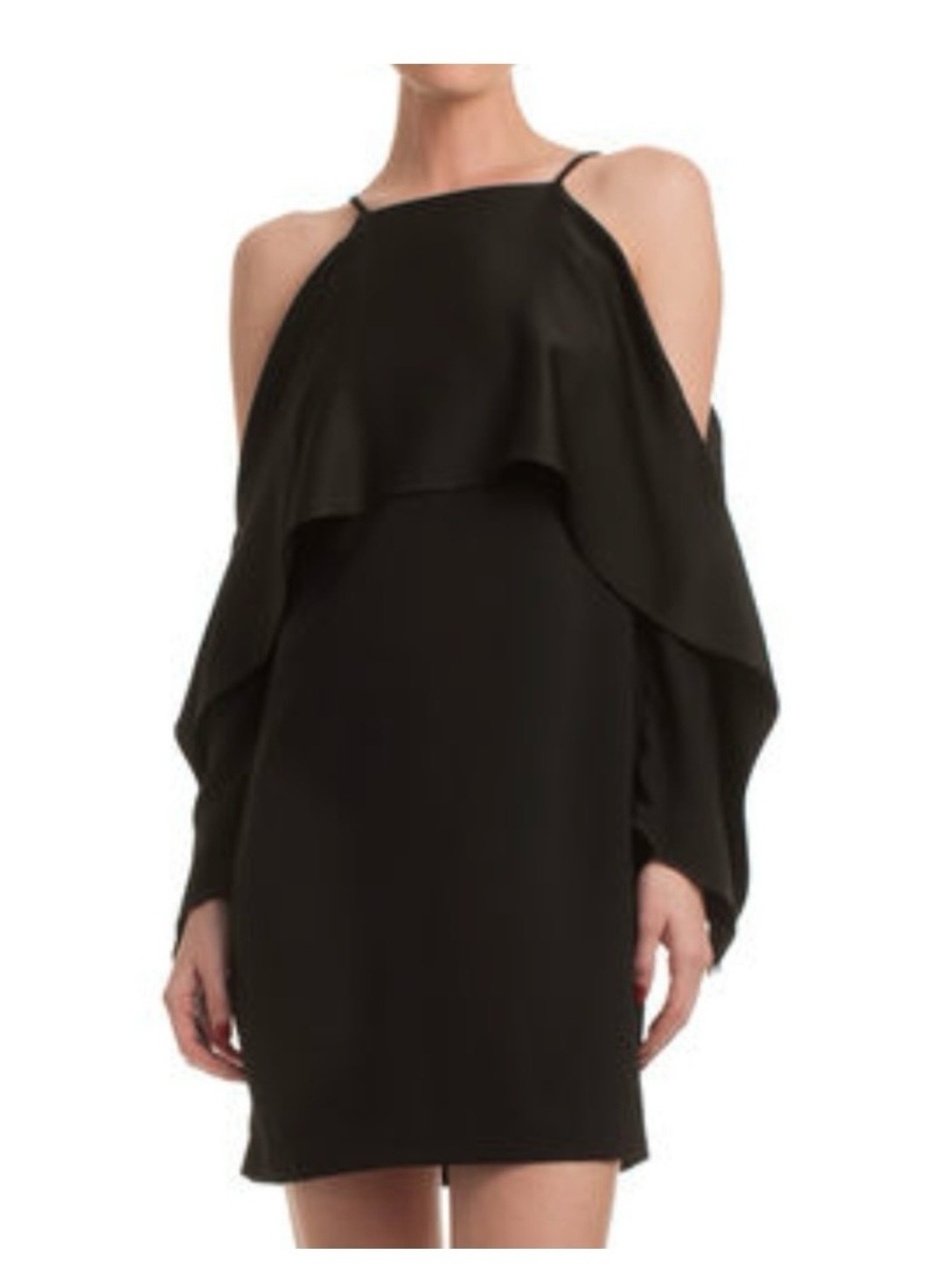 Trina Turk mia cold shoulder draped cocktail dress